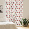 image:imageAmbesonne Flower Curtains Wild Flowers Poppies and Daisies Rural Nature Scenery in Meadows Rustic Window Treatments 2 Panel Set for Living Room Bedroom Pair of  28 x 84 White YellowVermilion Green Magenta
