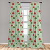 image:imageAmbesonne Flower Curtains Wild Flowers Poppies and Daisies Rural Nature Scenery in Meadows Rustic Window Treatments 2 Panel Set for Living Room Bedroom Pair of  28 x 84 White YellowGreen and Red