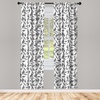 image:imageAmbesonne Flower Curtains Wild Flowers Poppies and Daisies Rural Nature Scenery in Meadows Rustic Window Treatments 2 Panel Set for Living Room Bedroom Pair of  28 x 84 White YellowWhite and Grey