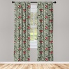 image:imageAmbesonne Flower Curtains Wild Flowers Poppies and Daisies Rural Nature Scenery in Meadows Rustic Window Treatments 2 Panel Set for Living Room Bedroom Pair of  28 x 84 White YellowLaurel Green Coral Grey