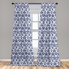 image:imageAmbesonne Gaming Window Curtains Game Controller Gamepad Retro Colors Atari Fans Lightweight Decor 2Panel Set with Rod Pocket Pair of  28 x 84 SeafoamWhite and Blue