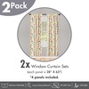 image:imageAmbesonne Gaming Window Curtains Game Controller Gamepad Retro Colors Atari Fans Lightweight Decor 2Panel Set with Rod Pocket Pair of  28 x 84 SeafoamCream Orange