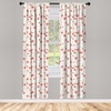 image:imageAmbesonne Garden Art Curtains Botanical Pattern Echinacea Flowers Stems and Leaves Gardening Plants Window Treatments 2 Panel Set for Living Room Bedroom Pair of  28 x 84 RoseCoral White