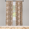 image:imageAmbesonne Garden Art Curtains Botanical Pattern Echinacea Flowers Stems and Leaves Gardening Plants Window Treatments 2 Panel Set for Living Room Bedroom Pair of  28 x 84 RoseBrown Black