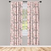 image:imageAmbesonne Garden Art Curtains Botanical Pattern Echinacea Flowers Stems and Leaves Gardening Plants Window Treatments 2 Panel Set for Living Room Bedroom Pair of  28 x 84 RoseRose Black