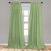 image:imageAmbesonne Garden Art Curtains Botanical Pattern Echinacea Flowers Stems and Leaves Gardening Plants Window Treatments 2 Panel Set for Living Room Bedroom Pair of  28 x 84 RosePale Green