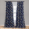 image:imageAmbesonne Garden Art Curtains Botanical Pattern Echinacea Flowers Stems and Leaves Gardening Plants Window Treatments 2 Panel Set for Living Room Bedroom Pair of  28 x 84 RoseBlue Mustard