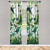 image:imageAmbesonne Garden Art Curtains Botanical Pattern Echinacea Flowers Stems and Leaves Gardening Plants Window Treatments 2 Panel Set for Living Room Bedroom Pair of  28 x 84 RoseJade Green Teal White