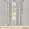 image:imageAmbesonne Garden Art Curtains Botanical Pattern Echinacea Flowers Stems and Leaves Gardening Plants Window Treatments 2 Panel Set for Living Room Bedroom Pair of  28 x 84 RoseYellow and Black