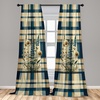 image:imageAmbesonne Garden Art Curtains Botanical Pattern Echinacea Flowers Stems and Leaves Gardening Plants Window Treatments 2 Panel Set for Living Room Bedroom Pair of  28 x 84 RoseSand Brown Sea Blue Beige