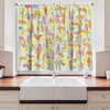 image:imageAmbesonne Geometric Kitchen Curtains Mosaic Motif with Traditional Fractal Forms Grid Graphic Print Window Drapes 2 Panel Set for Kitchen Cafe Decor 55 x 39 TurquoiseYellow Orange