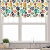 image:imageAmbesonne Geometric Kitchen Curtains Mosaic Motif with Traditional Fractal Forms Grid Graphic Print Window Drapes 2 Panel Set for Kitchen Cafe Decor 55 x 39 TurquoiseCharcoal Beige