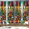 image:imageAmbesonne Geometric Window Curtains Patchwork Style Ornamental Squares with Various Polka Dots Stripes Lightweight Decorative 2Panel Set amp Rod Pocket Pair of  28 x 63 Avocado GreenMulti Color