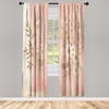 image:imageAmbesonne Geometric Window Curtains Patchwork Style Ornamental Squares with Various Polka Dots Stripes Lightweight Decorative 2Panel Set amp Rod Pocket Pair of  28 x 63 Avocado GreenBlush Dark Mustard