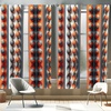 image:imageAmbesonne Geometric Window Curtains Patchwork Style Ornamental Squares with Various Polka Dots Stripes Lightweight Decorative 2Panel Set amp Rod Pocket Pair of  28 x 63 Avocado GreenVermilion Purpleblue