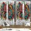 image:imageAmbesonne Geometric Window Curtains Patchwork Style Ornamental Squares with Various Polka Dots Stripes Lightweight Decorative 2Panel Set amp Rod Pocket Pair of  28 x 63 Avocado GreenPale Grey Multicolor