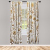 image:imageAmbesonne Geometric Window Curtains Patchwork Style Ornamental Squares with Various Polka Dots Stripes Lightweight Decorative 2Panel Set amp Rod Pocket Pair of  28 x 63 Avocado GreenDark Khaki Pale Grey