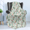 image:imageAmbesonne Gnome Soft Flannel Fleece Throw Blanket Nordic Tonttu Myth Finnish Creature Nisser Scandinavian Folklore Print Cozy Plush for Indoor and Outdoor Use 70 x 90 Grey RubyPale Mint Green and Vermilion