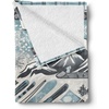 image:imageAmbesonne Gnome Soft Flannel Fleece Throw Blanket Nordic Tonttu Myth Finnish Creature Nisser Scandinavian Folklore Print Cozy Plush for Indoor and Outdoor Use 70 x 90 Grey RubyBlue Grey Eggshell White