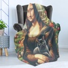 image:imageAmbesonne Gnome Soft Flannel Fleece Throw Blanket Nordic Tonttu Myth Finnish Creature Nisser Scandinavian Folklore Print Cozy Plush for Indoor and Outdoor Use 70 x 90 Grey RubyApricot Amber and Green