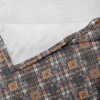image:imageAmbesonne Gnome Soft Flannel Fleece Throw Blanket Nordic Tonttu Myth Finnish Creature Nisser Scandinavian Folklore Print Cozy Plush for Indoor and Outdoor Use 70 x 90 Grey RubyMarigold Purple Dark Grey