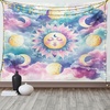 image:imageAmbesonne Grey and Yellow Tapestry Street Art Modern Grunge Abstract Design Squares Wide Wall Hanging for Bedroom Living Room Dorm 60 X 40 Charcoal Grey YellowPale Purple Blue and Cream
