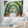 image:imageAmbesonne Grey and Yellow Tapestry Street Art Modern Grunge Abstract Design Squares Wide Wall Hanging for Bedroom Living Room Dorm 60 X 40 Charcoal Grey YellowGreen Red