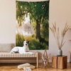 image:imageAmbesonne Grey and Yellow Tapestry Street Art Modern Grunge Abstract Design Squares Wide Wall Hanging for Bedroom Living Room Dorm 60 X 40 Charcoal Grey YellowBrown Green Dust