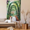 image:imageAmbesonne Grey and Yellow Tapestry Street Art Modern Grunge Abstract Design Squares Wide Wall Hanging for Bedroom Living Room Dorm 60 X 40 Charcoal Grey YellowGreen Red