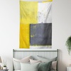 image:imageAmbesonne Grey and Yellow Tapestry Street Art Modern Grunge Abstract Design Squares Wide Wall Hanging for Bedroom Living Room Dorm 60 X 40 Charcoal Grey YellowCharcoal Yellow