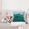 image:imageAmbesonne Grey and Yellow Throw Pillow Cushion Cover Abstract Grunge Style Brushstrokes Painting Style Decorative Square Accent Pillow Case 20 X 20 White CharcoalBlue Teal