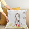 image:imageAmbesonne Grey and Yellow Throw Pillow Cushion Cover Abstract Grunge Style Brushstrokes Painting Style Decorative Square Accent Pillow Case 20 X 20 White CharcoalYellow White