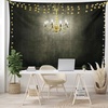 image:imageAmbesonne Grunge Tapestry Classic Chandelier in a Dark Gothic Wooden Room Vintage Style Room Picture Wide Wall Hanging for Bedroom Living Room Dorm 80 X 60 Grey White