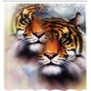 image:imageAmbesonne Indie Shower Curtain Hand Drawn Dressed up Walrus Animal Long Teeth Smoking Antromorphic Sketch Art Cloth Fabric Bathroom Decor Set with Hooks 69 W x 70 L White BlackWhite Orange