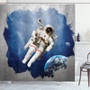 image:imageAmbesonne Indie Shower Curtain Hand Drawn Dressed up Walrus Animal Long Teeth Smoking Antromorphic Sketch Art Cloth Fabric Bathroom Decor Set with Hooks 69 W x 70 L White BlackBlue Beige