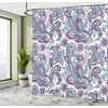 image:imageAmbesonne Indie Shower Curtain Hand Drawn Dressed up Walrus Animal Long Teeth Smoking Antromorphic Sketch Art Cloth Fabric Bathroom Decor Set with Hooks 69 W x 70 L White BlackPurple White Blue