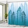 image:imageAmbesonne Indie Shower Curtain Hand Drawn Dressed up Walrus Animal Long Teeth Smoking Antromorphic Sketch Art Cloth Fabric Bathroom Decor Set with Hooks 69 W x 70 L White BlackAzure Blue