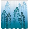 image:imageAmbesonne Indie Shower Curtain Hand Drawn Dressed up Walrus Animal Long Teeth Smoking Antromorphic Sketch Art Cloth Fabric Bathroom Decor Set with Hooks 69 W x 70 L White BlackAzure Blue