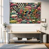 image:imageAmbesonne Landscape Tapestry American City Sunset over Manhattan and Brooklyn Bridge Cityscape Picture Print Wall Hanging for Bedroom Living Room Dorm Decor 40 X 60 Blue OrangeLime Green Pink Teal