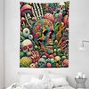 image:imageAmbesonne Landscape Tapestry American City Sunset over Manhattan and Brooklyn Bridge Cityscape Picture Print Wall Hanging for Bedroom Living Room Dorm Decor 40 X 60 Blue OrangeLime Green Pink Teal
