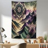 image:imageAmbesonne Landscape Tapestry American City Sunset over Manhattan and Brooklyn Bridge Cityscape Picture Print Wall Hanging for Bedroom Living Room Dorm Decor 40 X 60 Blue OrangePale Lilac Reseda Green