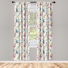 image:imageAmbesonne Leaf Curtains Colorful Fall Autumn Leaves on White Background Seasonal Design Modern Art Window Treatments 2 Panel Set for Living Room Bedroom Pair of  28 x 84 Red Orange YellowTeal Green