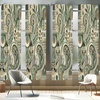 image:imageAmbesonne Leaf Curtains Colorful Fall Autumn Leaves on White Background Seasonal Design Modern Art Window Treatments 2 Panel Set for Living Room Bedroom Pair of  28 x 84 Red Orange YellowReseda Green Tan and Eggshell