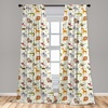 image:imageAmbesonne Leaf Curtains Colorful Fall Autumn Leaves on White Background Seasonal Design Modern Art Window Treatments 2 Panel Set for Living Room Bedroom Pair of  28 x 84 Red Orange YellowYellow Grey