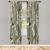 image:imageAmbesonne Leaf Curtains Colorful Fall Autumn Leaves on White Background Seasonal Design Modern Art Window Treatments 2 Panel Set for Living Room Bedroom Pair of  28 x 84 Red Orange YellowReseda Green Tan and Eggshell