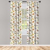 image:imageAmbesonne Leaf Curtains Colorful Fall Autumn Leaves on White Background Seasonal Design Modern Art Window Treatments 2 Panel Set for Living Room Bedroom Pair of  28 x 84 Red Orange YellowYellow Grey