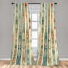 image:imageAmbesonne Leaf Curtains Colorful Fall Autumn Leaves on White Background Seasonal Design Modern Art Window Treatments 2 Panel Set for Living Room Bedroom Pair of  28 x 84 Red Orange YellowTeal Eggshell and Paprika