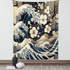 image:imageAmbesonne Leaf Tapestry Exotic Fantasy Hawaiian Tropical Palm Leaves Floral Graphic Art Print Wide Wall Hanging for Bedroom Living Room Dorm 60 X 40 Green WhiteTaupe Beige Dark Blue