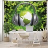 image:imageAmbesonne Leaf Tapestry Exotic Fantasy Hawaiian Tropical Palm Leaves Floral Graphic Art Print Wide Wall Hanging for Bedroom Living Room Dorm 60 X 40 Green WhiteGreen Grey