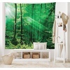 image:imageAmbesonne Leaf Tapestry Exotic Fantasy Hawaiian Tropical Palm Leaves Floral Graphic Art Print Wide Wall Hanging for Bedroom Living Room Dorm 60 X 40 Green WhiteWhite Green